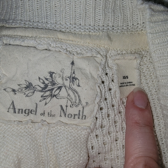 Anthropologie Angel Of The North Nulia Circle Poncho Size XS/S Cream - Picture 5 of 11